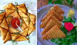 سمبوسه مرغ و قارچ یه فینگرفود خفن واسه افطاری + طرز تهیه
