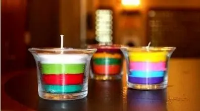 آموزش ساخت شمع چند لایه با مداد شمعی | ایده های کاربردی با لوازم دور ریختنی