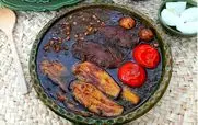 خورشت قورمه سبزی رشتی با مرغ و بادمجان! + طرز تهیه