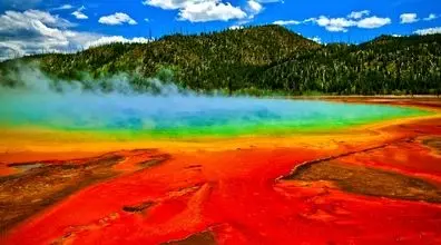 داغ ترین چشمه رنگین کمانی جهان | چشمه ای زیبا و خطرناک + عکس