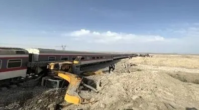 حادثه مجدد در خط قطار مشهد یزد + فیلم 