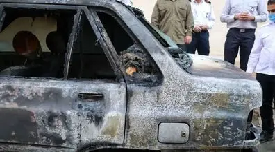 آتش سوزی ناگهانی خودرو در مشهد + فیلم