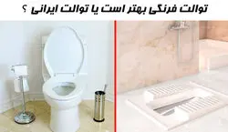 از توالت ایرانی استفاده کنیم یا فرنگی؟ + دلیل علمی