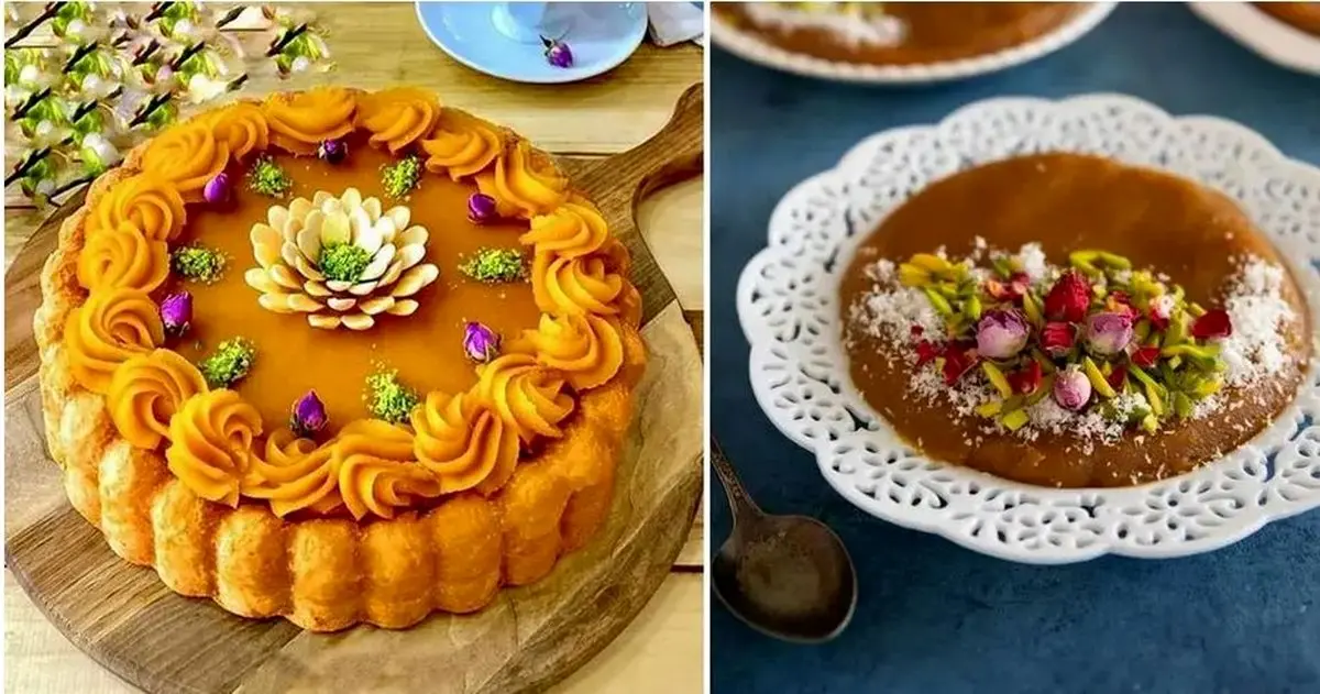 حلوای زعفرانی نذری
