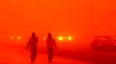 طوفان خونین آخرالزمانی در اهواز | قیامت نزدیک است!! + فیلم