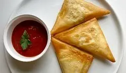 سمبوسه سیب زمینی خوشمزه و ساده به روش بازاری + طرز تهیه