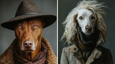 سگ ها اگه بازیگر هالیوود بودن | شوخی هوش مصنوعی با سگ ها + تصاویر 