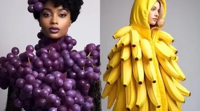 تصور کن میوه مورد علاقت لباست بشه! | تصاویری شگفت انگیز از چند لباس عجیب میوه ای
