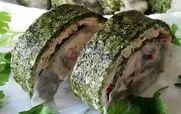 رولت کوکو سبزی به روش مجلسی و با طعم بسیار عالی + طرز تهیه 