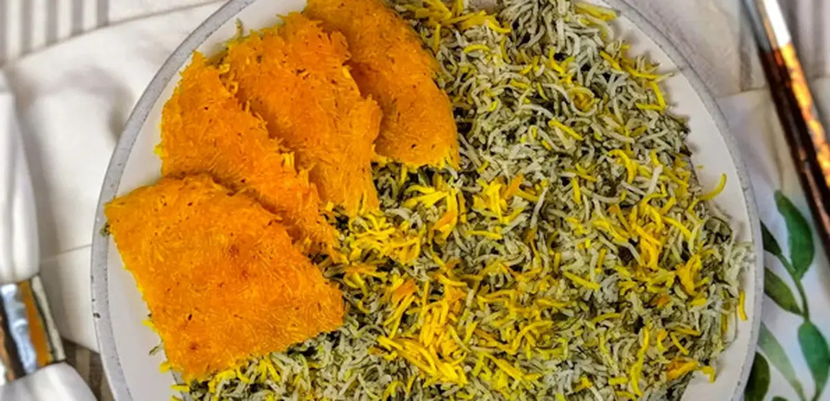 سبزی پلو گیلانی