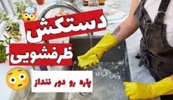 کاربردهای جالب دستکش ظرفشویی پاره که شگفت زده تان می کند + فیلم 