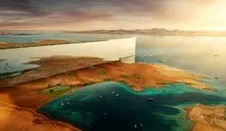 بزرگترین آینه جهان در دل صحرای عربستان + عکس  