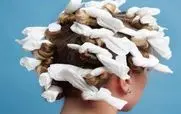 با چند تا دونه دستمال کاغذی موهاتو فر کن + عکس و فیلم